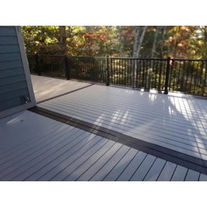Deck Rebuilt in Asheville, NC with Composite Trex Decking - After