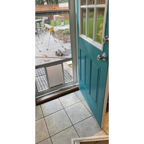 Dog Door Before