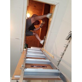 Attic Access Stair Install