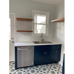 Ace Handyman Services Wilkes-Barre and Scranton Kitchen Remodel with Floating Shelf Installation in Kingston, PA