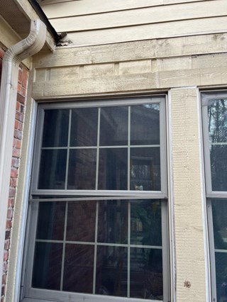 Exterior Home Water Damage--Siding After