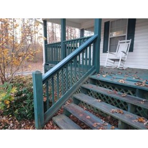 Handrail Repaired and Painted/ Springville