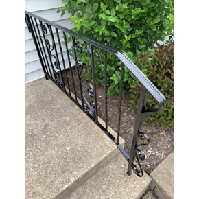 Wheaton Ace Handyman Services Refinished Wrought Iron Railing