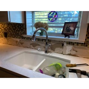 Before-backsplash removal