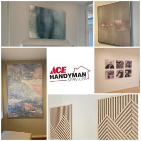 Hanging Art- we even have a craftsman that used to work at a museum!