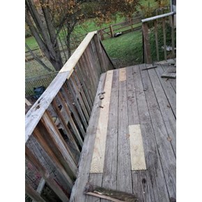 Remove Rotted Deck Boards and Replace