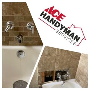Once your plumber finishes his repair, call us to put the wall/tile back for you!