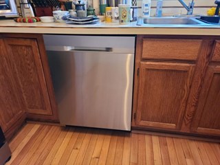 After the new Dishwasher was installed. What a difference! 