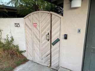 Before Front Gate installation