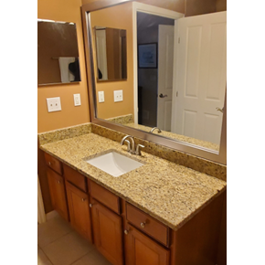 Installed granite countertops, new sinks, and Delta faucets in New Albany, Ohio 