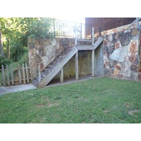 Deck Stairs and Railing Re-Build - BEFORE