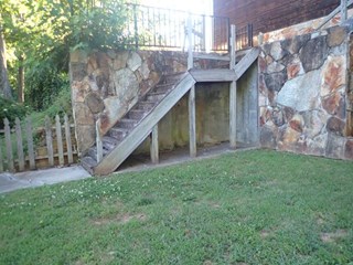 Deck Stairs and Railing Re-Build - BEFORE