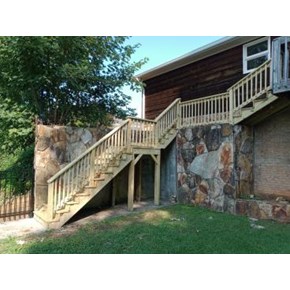 Deck Stairs and Railing Re-Build - AFTER