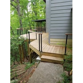 Deck Cable Railing Install � Atlanta, GA