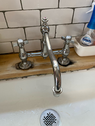 Before Kitchen Faucet installation