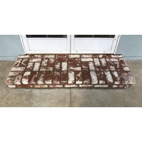 Custom Masonry back step 
