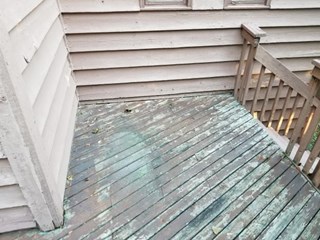 Deck Power Wash and Staining Before
