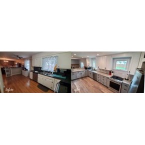 Before & After of Kitchen Remodel in Palmyra