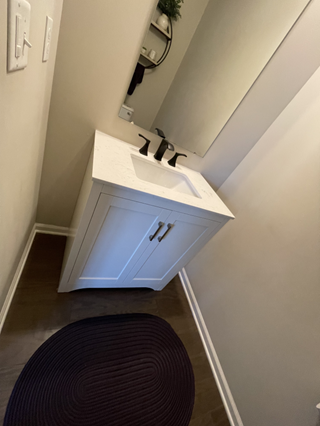 Bathroom Update and Refresh: Vanity After