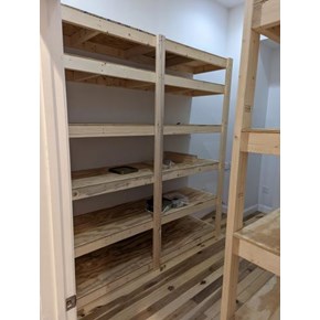 Storage Shelving in Retail Store