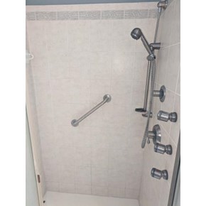 Shower Grab Bars Installed