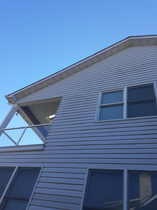 Repair soffit in Shady Side, Maryland.