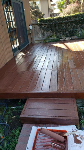 After Deck Repair and Stain
