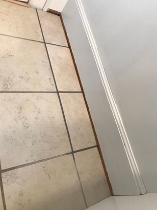 After: Bathroom tile repair