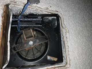 Exhaust Fan Replacement Before