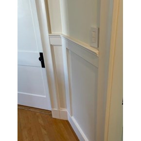Hallway wall panel project Malden, MA 02148 pic #2 (after)