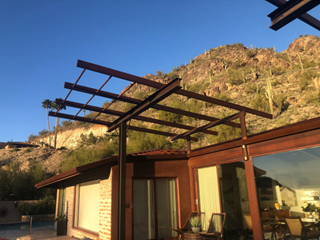 Metal Patio Awning Before