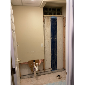Bathroom remodel in Commerce Before