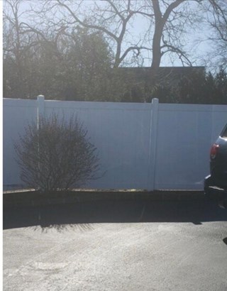Repaired PVC Fence