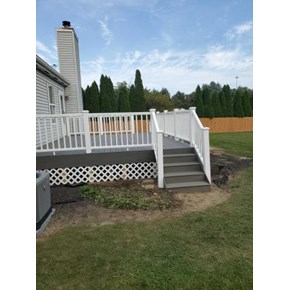 Ace Handyman Services resurfaced this deck with timberteck in Columbus, Ohio 