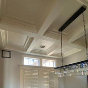 Ceiling Repair & Paint Dining Room Ceiling - Keller, TX