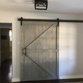 Custom Built Sliding Barn Door - Flower Mound, TX