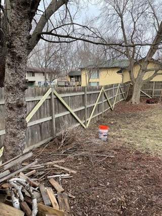 Wood Fence Panel Reinforcement