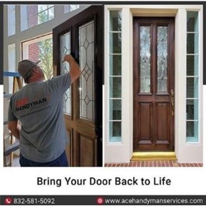 Outside Door Refinishing