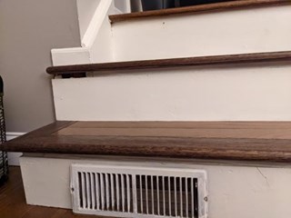 Trim On Stairs Before