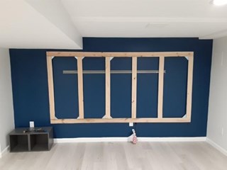 Custom Projector Screen Before