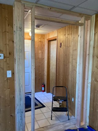 Before Door Install in Rocky Hill