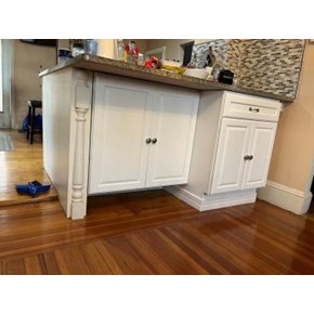 Kitchen island cabinet project - Wakefield, MA 01880 (after)