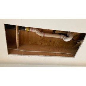 Ceiling Drywall Repair Before in Avon Ace Handyman Services Hartford New London