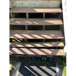 Deck Stair Repair in Glastonbury Before Ace Handyman Services Hartford New London