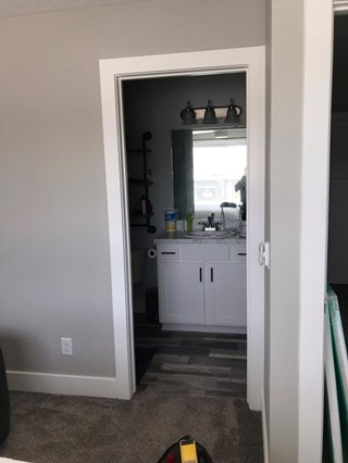 Before: Barn door install in East Grand Rapids