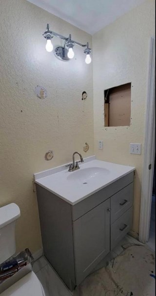 Before Bathroom Touchup