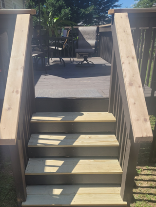 Stair Repair - After Ace Handyman Services Upstate South Carolina and Greenville