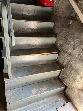 Basement stair rebuild - Malden, MA 02148 (before)