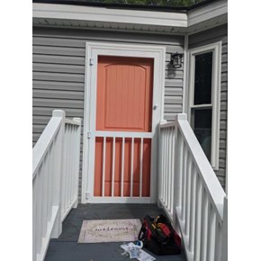 Screen Door Install After
