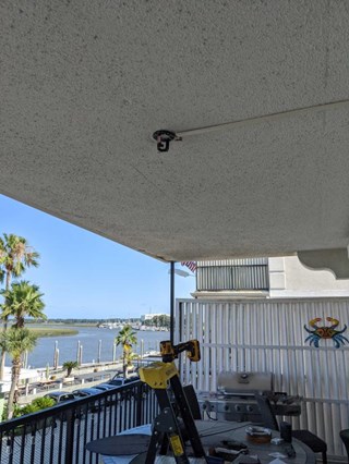 Ceiling Fan install Before